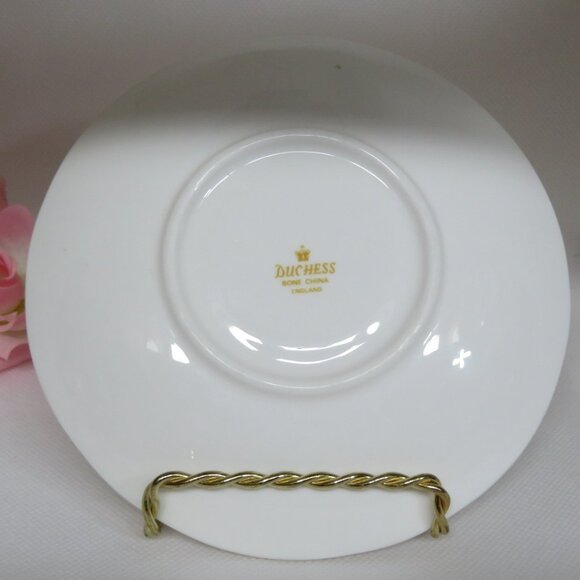 Duchess TEACUP & Saucer Pink & White Flowers (K636) - Picture 6 of 8